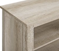 White Oak 70 Inch Rustic Fireplace TV Stand-4