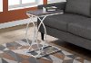 Gray and Chrome Contemporary Accent Table