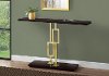 Brown and Gold 48 Inch Modern Accent Table