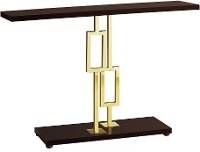 Brown and Gold 48 Inch Modern Accent Table-2