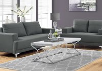 White and Chrome Contemporary Coffee Table