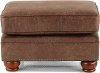 Casual Traditional Mocha Brown Ottoman - Tahoe