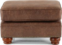 Casual Traditional Mocha Brown Ottoman - Tahoe