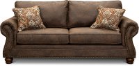 Casual Traditional Mocha Brown Sofa Bed - Tahoe