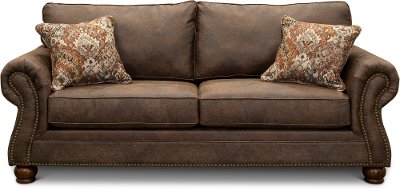 Casual Traditional Mocha Brown Sofa Bed - Tahoe