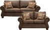 Mocha Brown 2 Piece Living Room Set with Sofa Bed - Tahoe