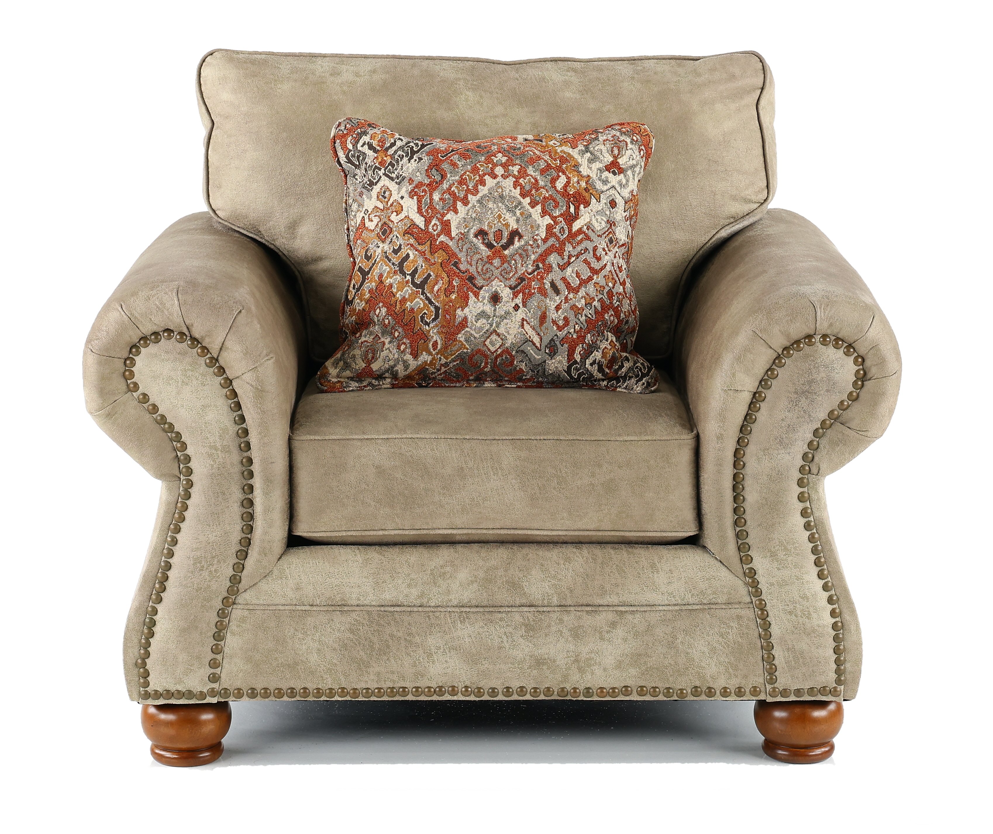Tahoe Casual Traditional Graphite Brown Chair-1