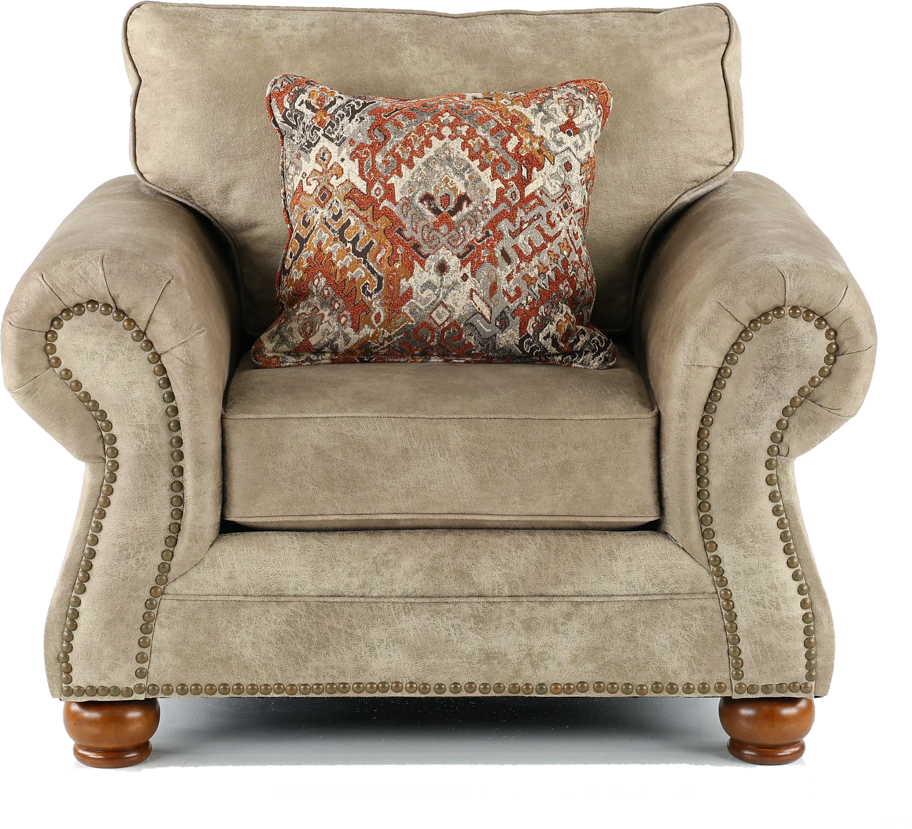 Tahoe Casual Traditional Graphite Brown Chair-1