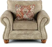 Tahoe Casual Traditional Graphite Brown Chair