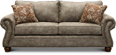 Casual Traditional Graphite Brown Sofa Bed - Tahoe