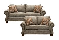 Graphite Brown 2 Piece Living Room Set with Sofa Bed - Tahoe