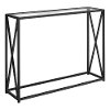 Black Contemporary Metal Accent Table