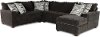 Dark Gray 4 Piece Sectional Sofa with LAF Loveseat - Autumn