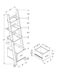 White 69 Inch Ladder Bookshelf -2