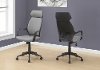 Gray and Black Microfiber Computer Chair
