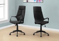 Black Upholstered Computer Chair