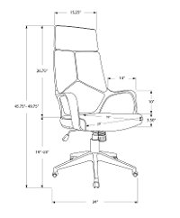 Black Upholstered Computer Chair-2