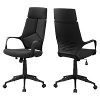 Black Upholstered Computer Chair-3