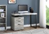 Gray and Black Metal Small Office Desk - Cubes