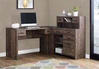 Brown Corner Computer Desk