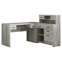Gray Corner Computer Desk - Brooklyn-2
