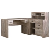 Taupe Corner Computer Desk-2