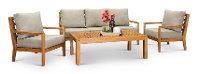 Natural Eucalyptus Wood Patio Chair - Aruba-2