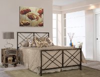 KIT Contemporary Pewter Full Metal Bed - Westlake-2