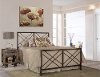 KIT Contemporary Pewter King Metal Bed - Westlake