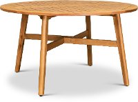 Natural Eucalyptus Wood Round Patio Table - Glades
