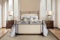KIT Classic Linen and Brown Queen Metal Bed - Ashley-2