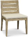 Clearance Weathered Gray Eucalyptus Wood Patio Dining Chair - Glades