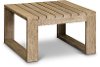 Weathered Gray Eucalyptus Wood Patio End Table - Vineyard