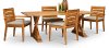 Clearance Natural Eucalyptus Patio Dining Set - Glades