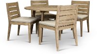 Weathered Gray Round Patio Set - Glades