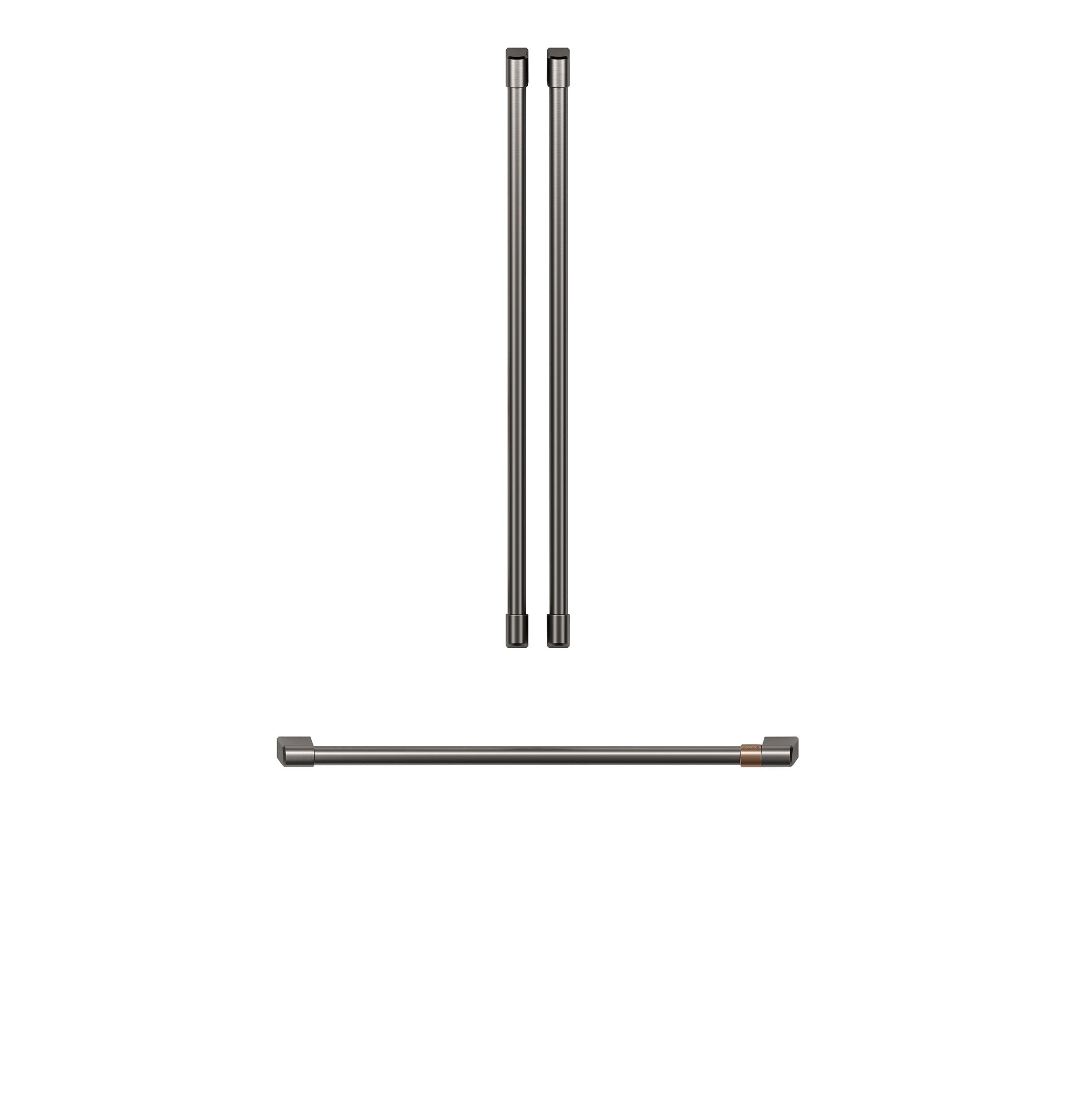 CXLB3H3PMBT Café French Door Refrigerator Handle Kit in Brushed Black-1