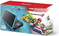 2DS JAN S BADB New Nintendo 2DS XL with Mario Kart - Black and Turquoise