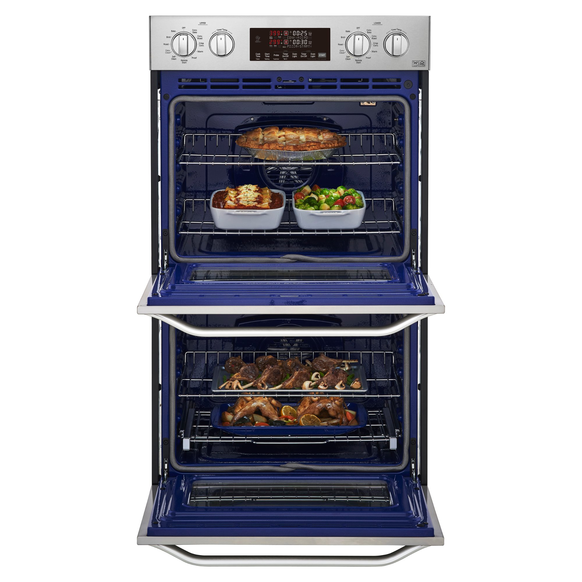 LSWD307ST LG Studio 30 Inch Smart Double Wall Oven with Convection - 9.4 cu. ft. Stainless Steel-4