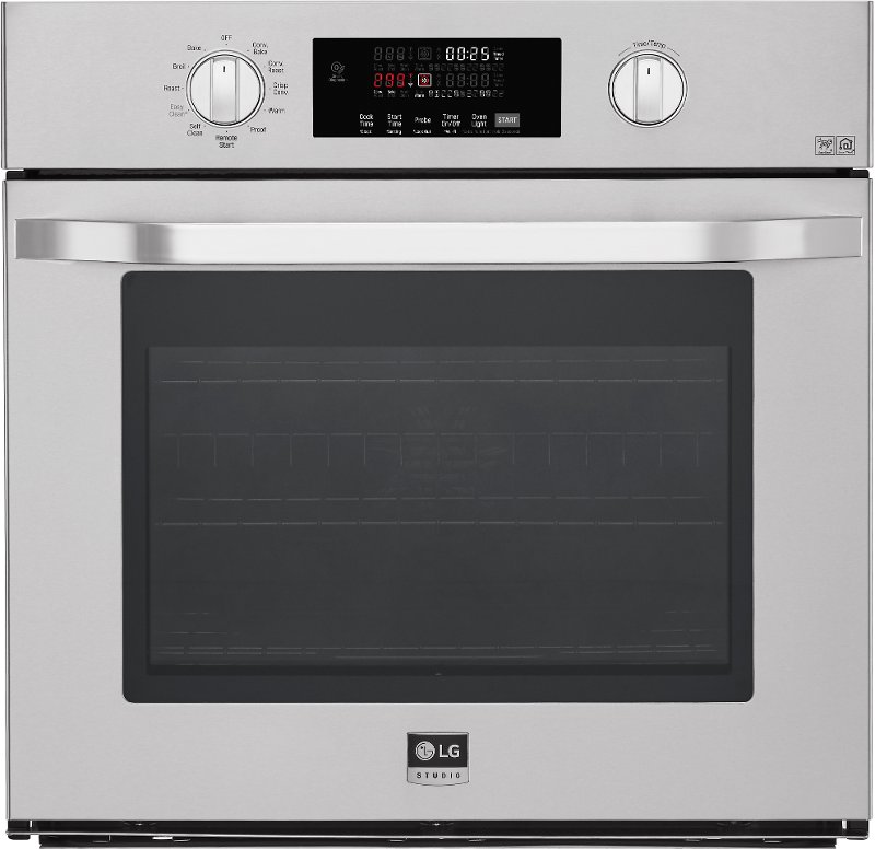 Lg Studio 30 Inch Smart Single Wall Oven With Convection 4 7 Cu Ft Stainless Steel