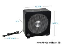 QUIETHEAT15B NewAir Quietheat15 Black Portable Ceramic Space Heater-3