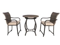 Wicker 3 Piece Patio Bistro Set - Oxford