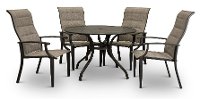 Bronze 5 Piece Patio Dining Set - Amsterdam