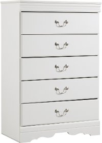 Classic White Chest of Drawers - Anarasia