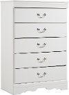 Traditional White Chest of Drawers - Anarasia