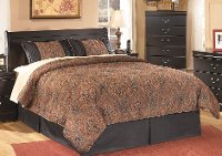 Classic Black Full Sleigh Headboard - Huey Vineyard