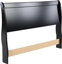 Classic Black Queen Sleigh Headboard - Huey Vineyard