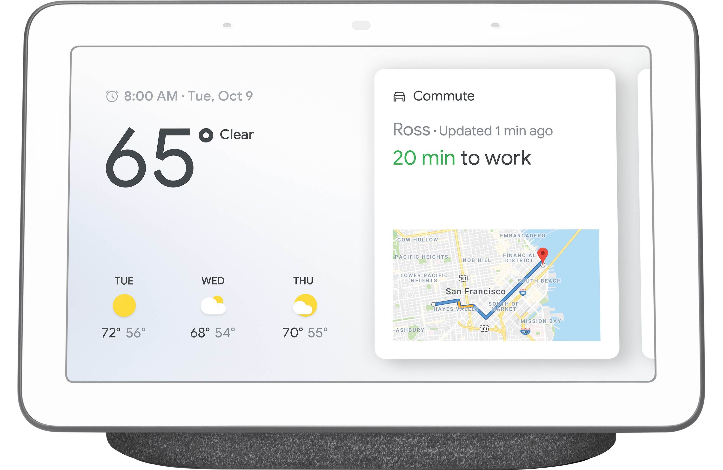 H1A-GOOGLE HOME HUB CHARCOAL Google Nest Hub - Charcoal Gray-1