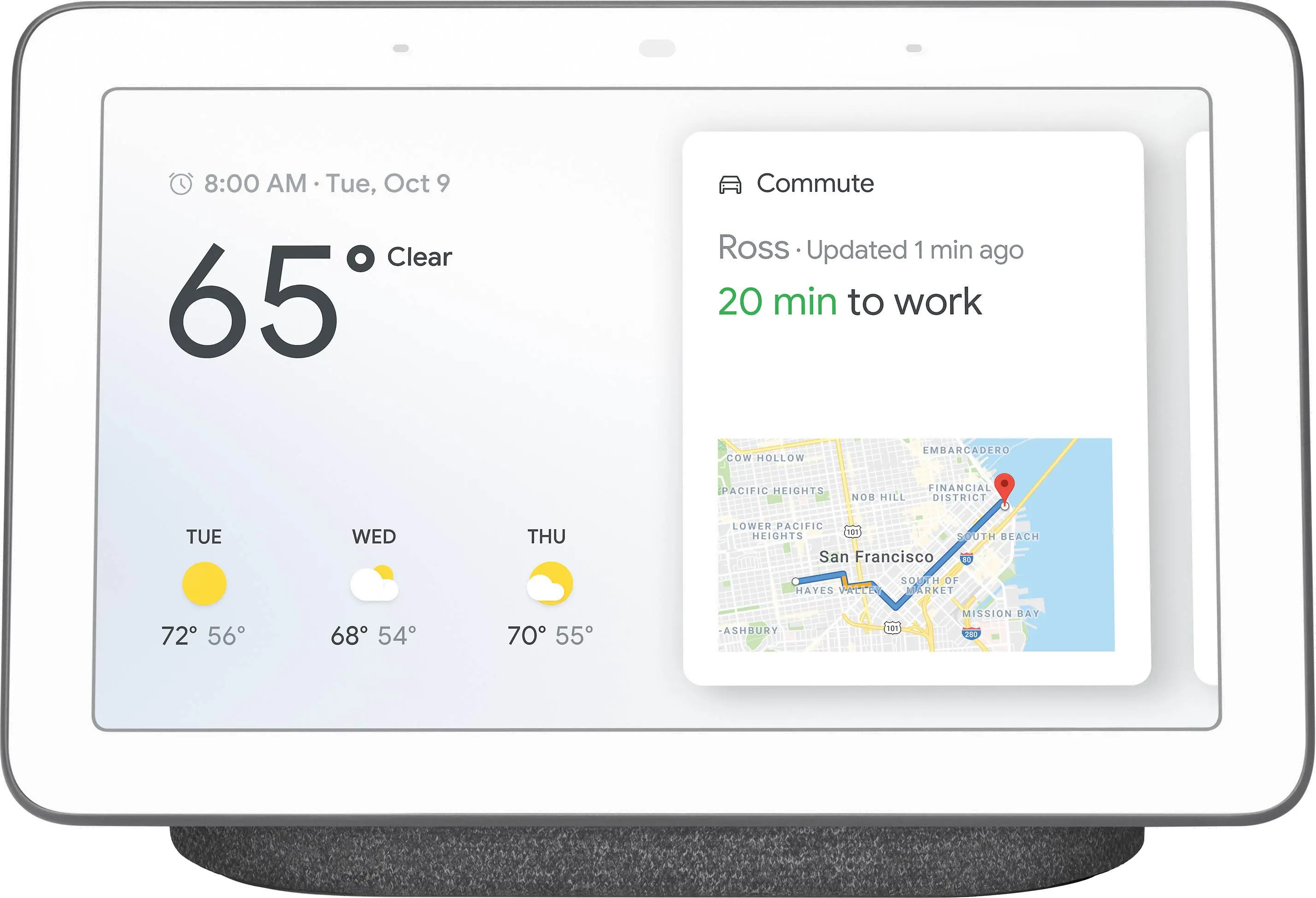 H1A-GOOGLE HOME HUB CHARCOAL Google Nest Hub - Charcoal Gray-1