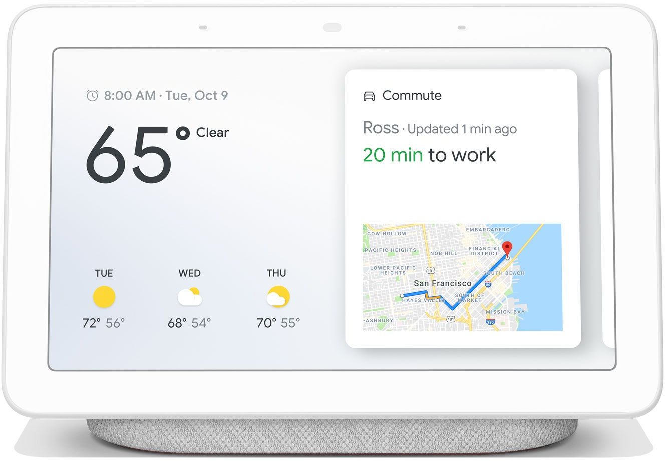 H1A-GOOGLE HOME HUB CHALK Google Nest Hub - Chalk White-1