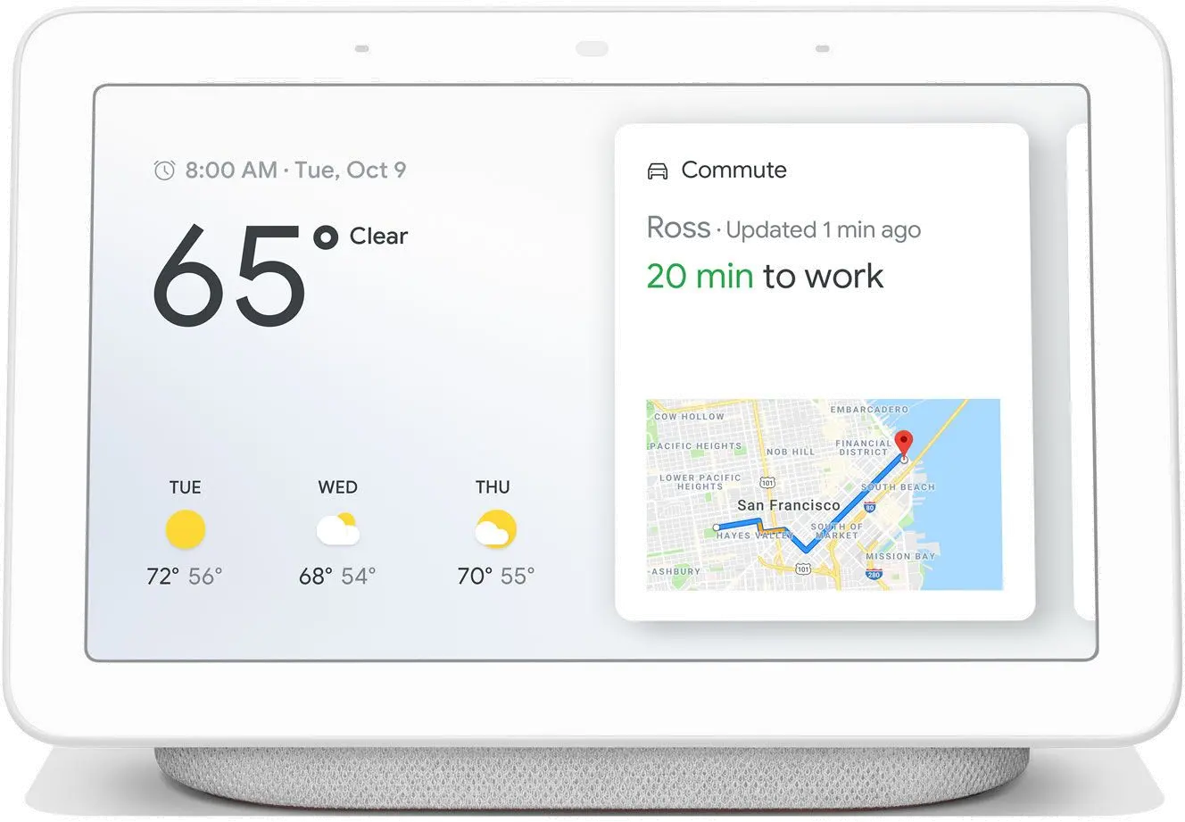 H1A-GOOGLE HOME HUB CHALK Google Nest Hub - Chalk White-1